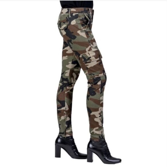 Black Orchid skinny cargo camo jeans stretchy 25 - Picture 3 of 13